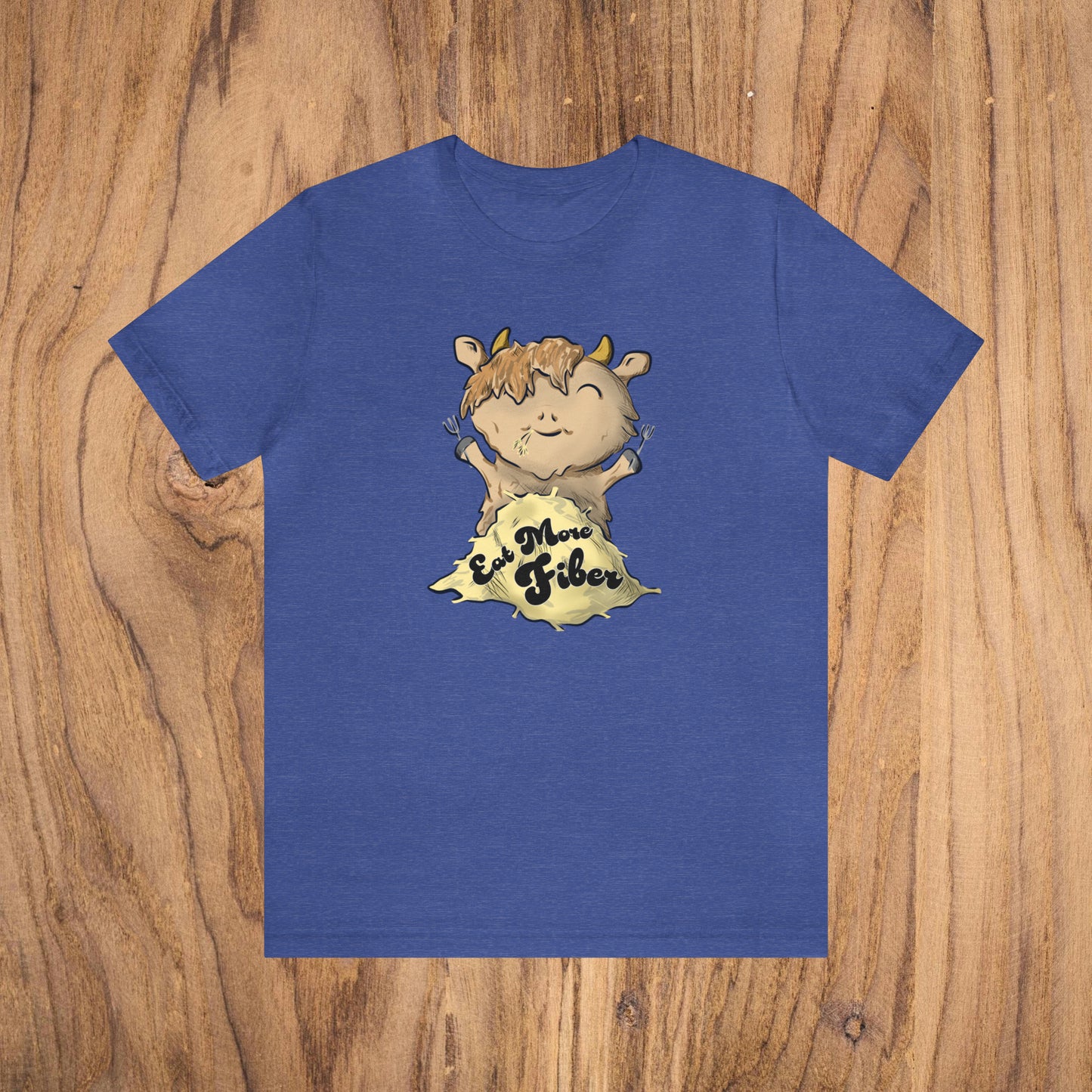 Eat Fiber Highland Cow Tee