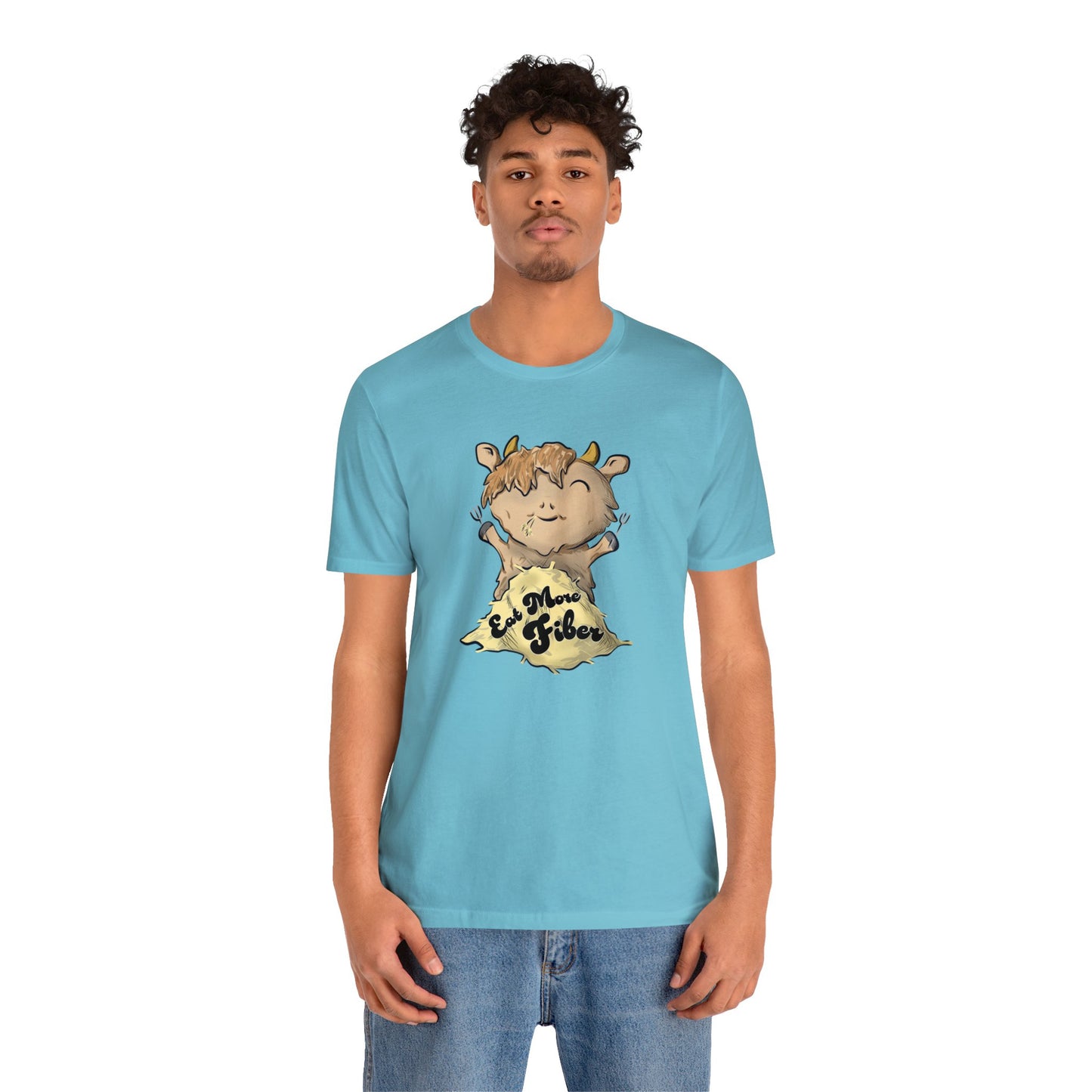 Eat Fiber Highland Cow Tee