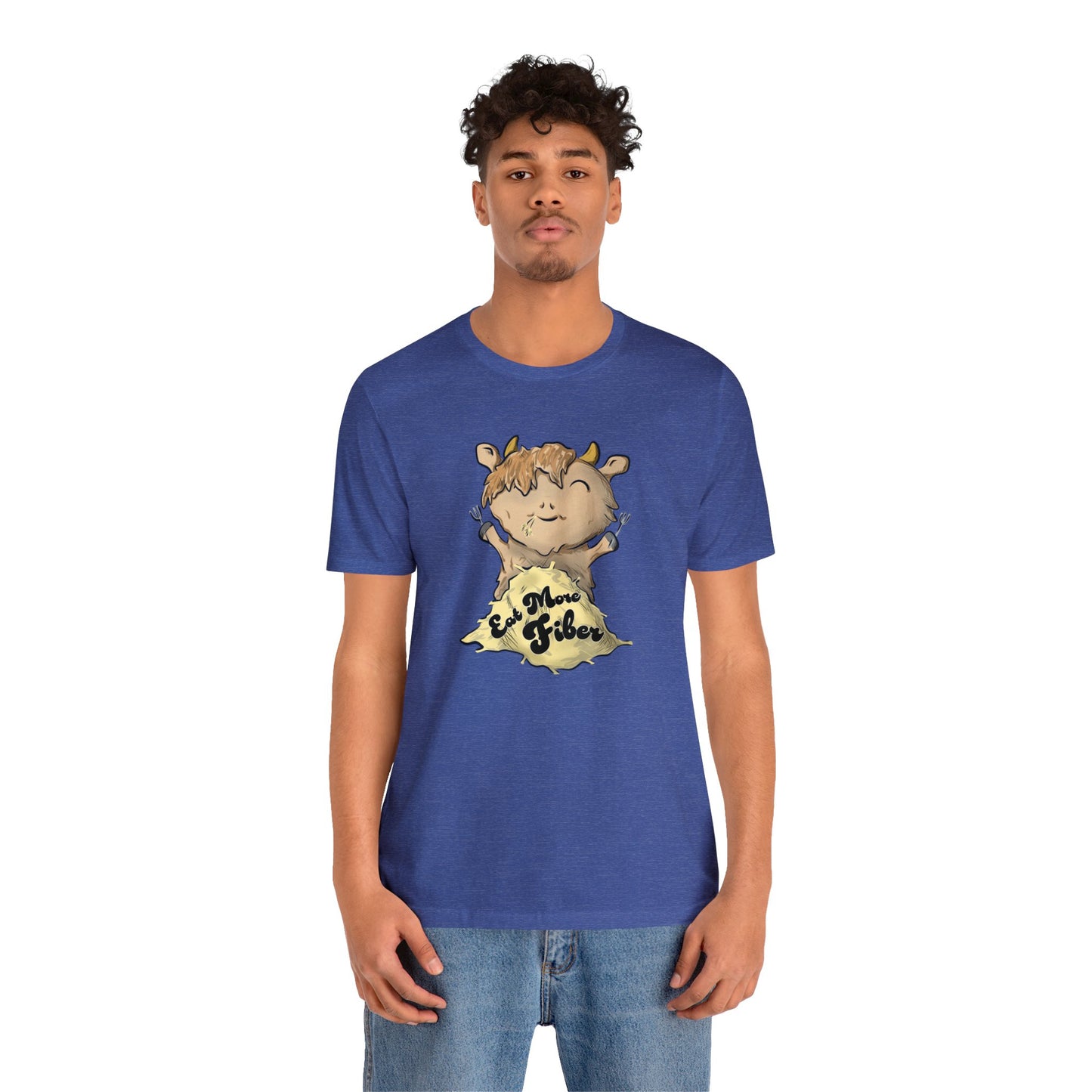 Eat Fiber Highland Cow Tee