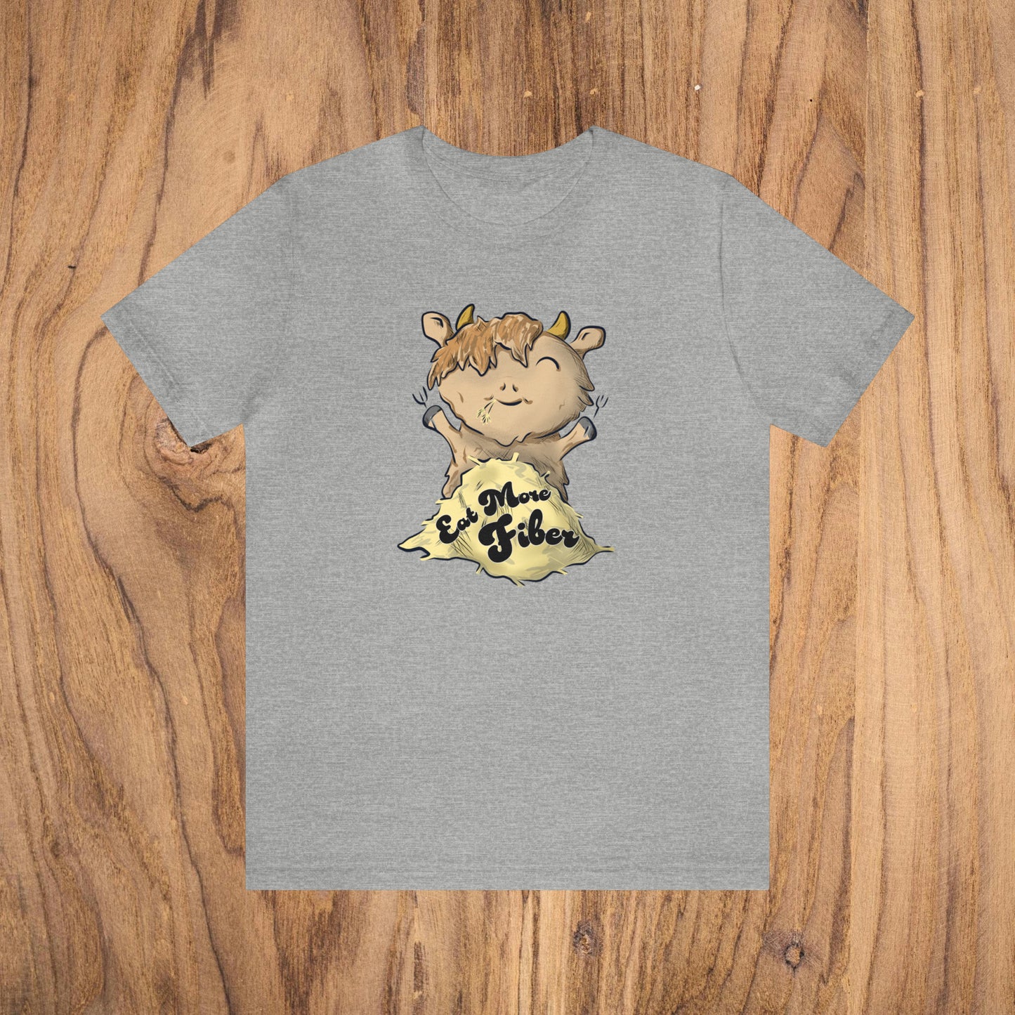 Eat Fiber Highland Cow Tee