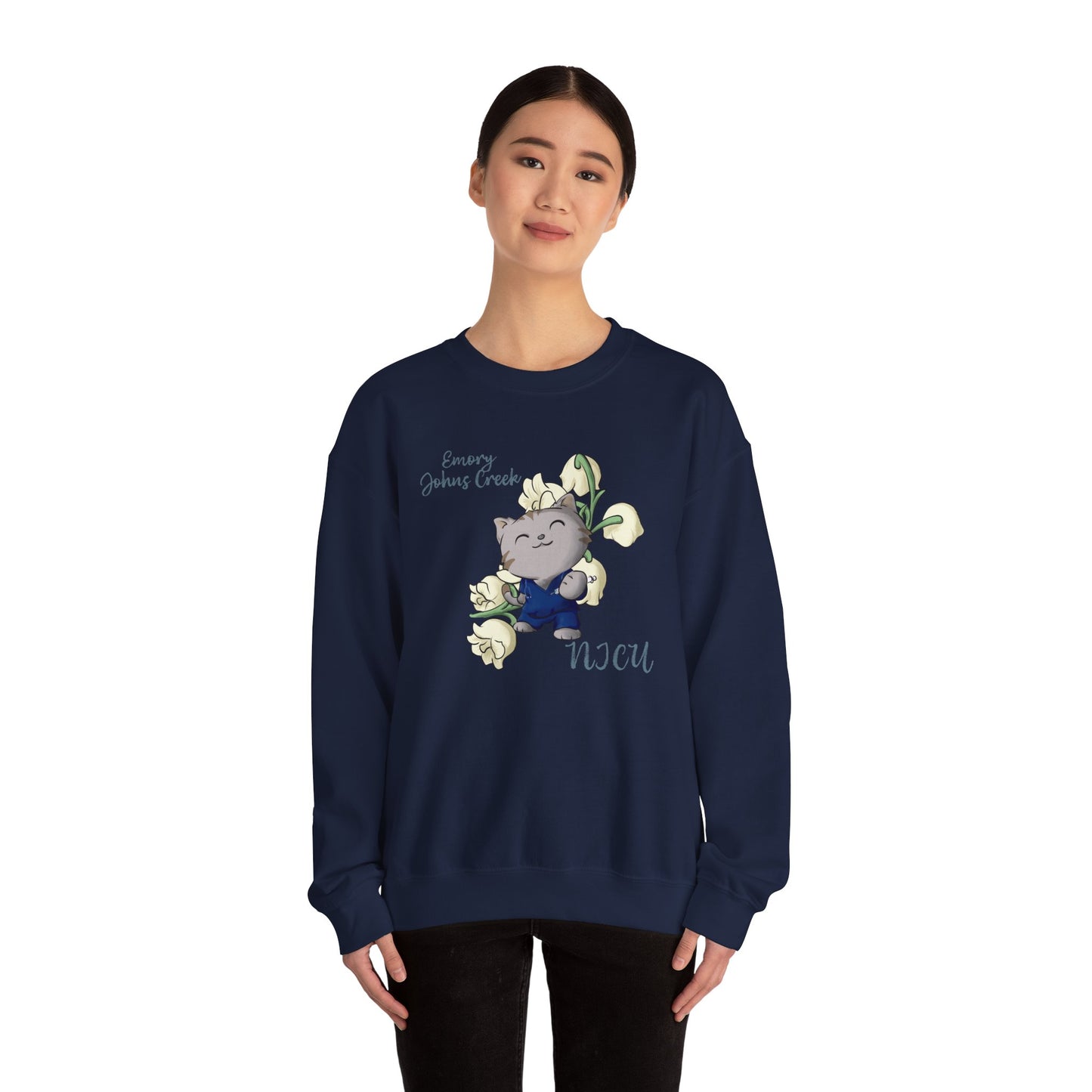 Emory Nurse Kitty Crewneck sweatshirt