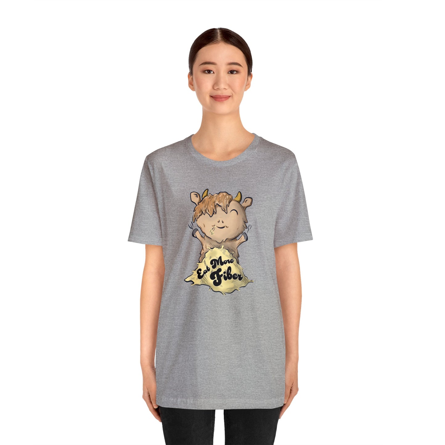 Eat Fiber Highland Cow Tee
