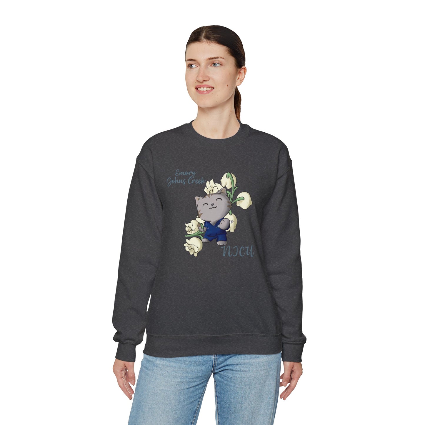 Emory Nurse Kitty Crewneck sweatshirt