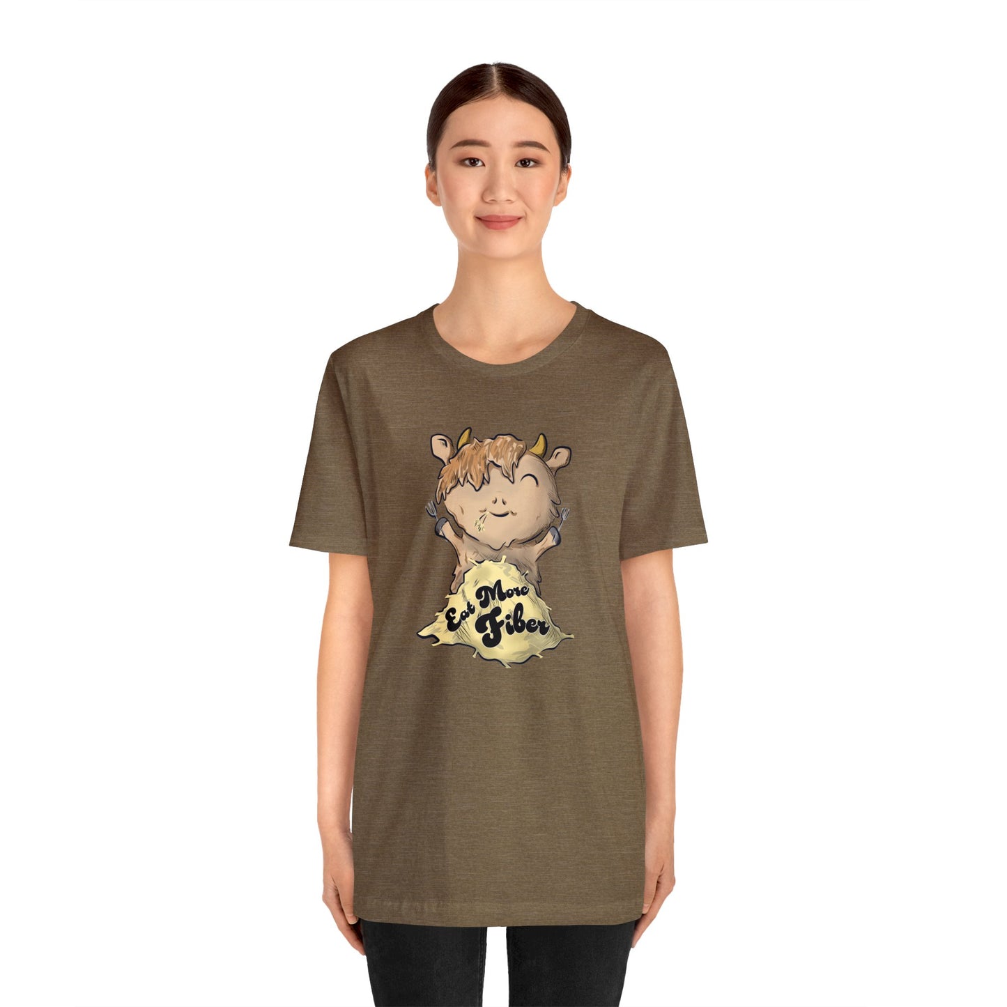 Eat Fiber Highland Cow Tee