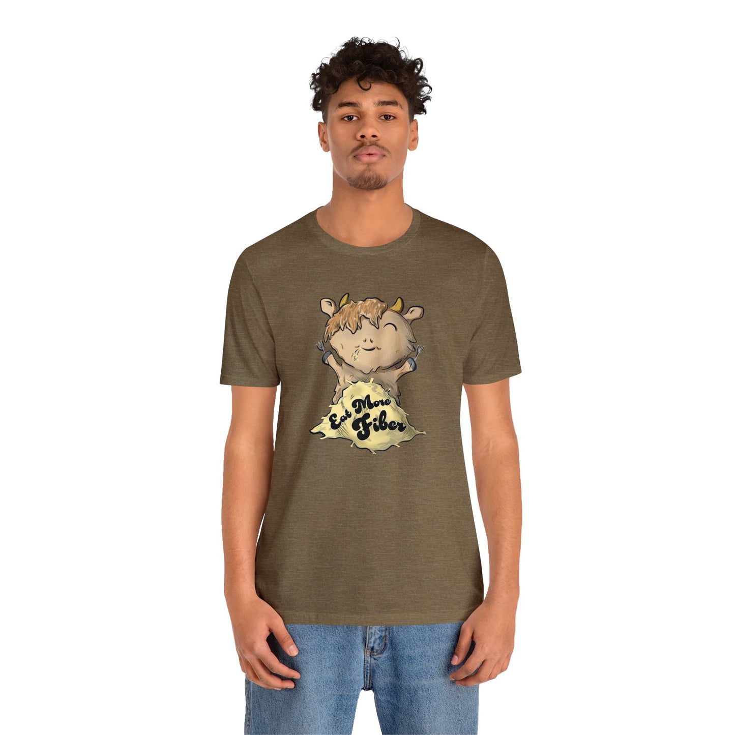 Eat Fiber Highland Cow Tee
