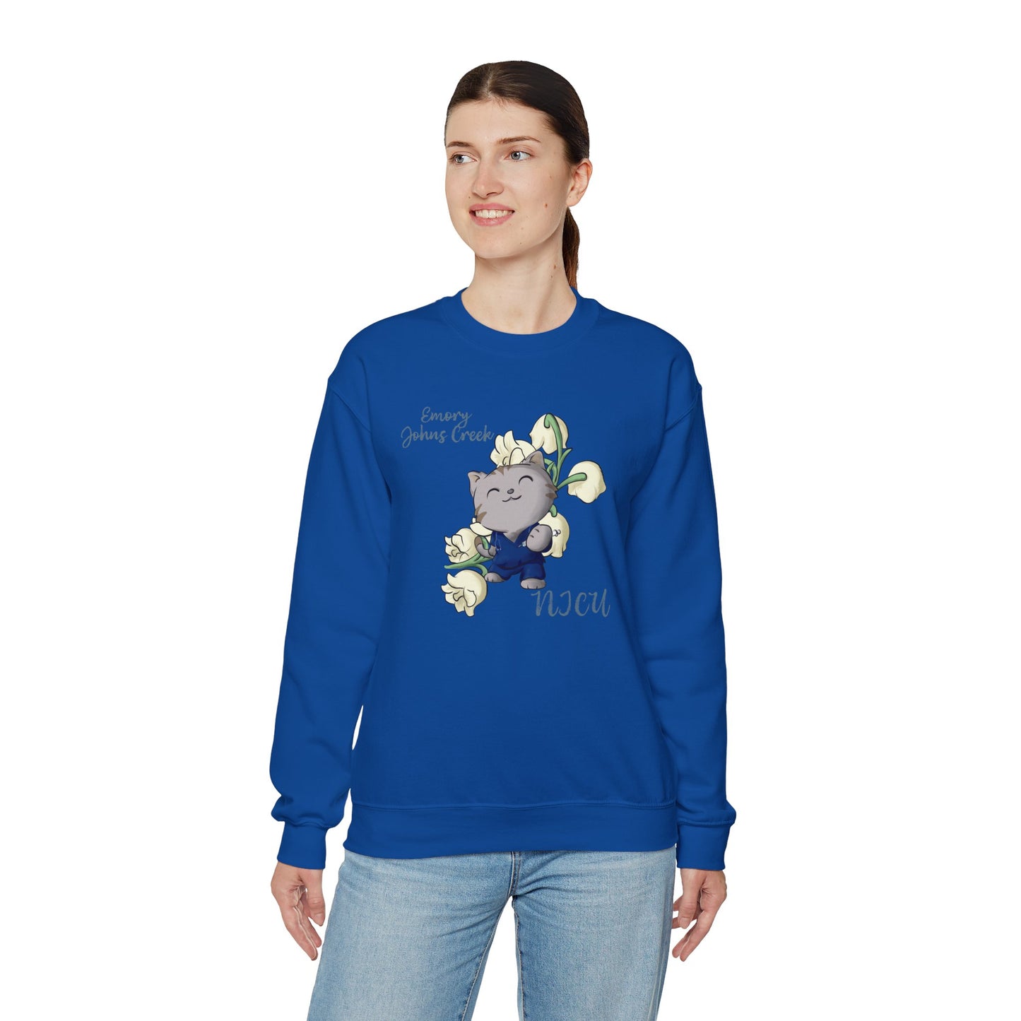 Emory Nurse Kitty Crewneck sweatshirt