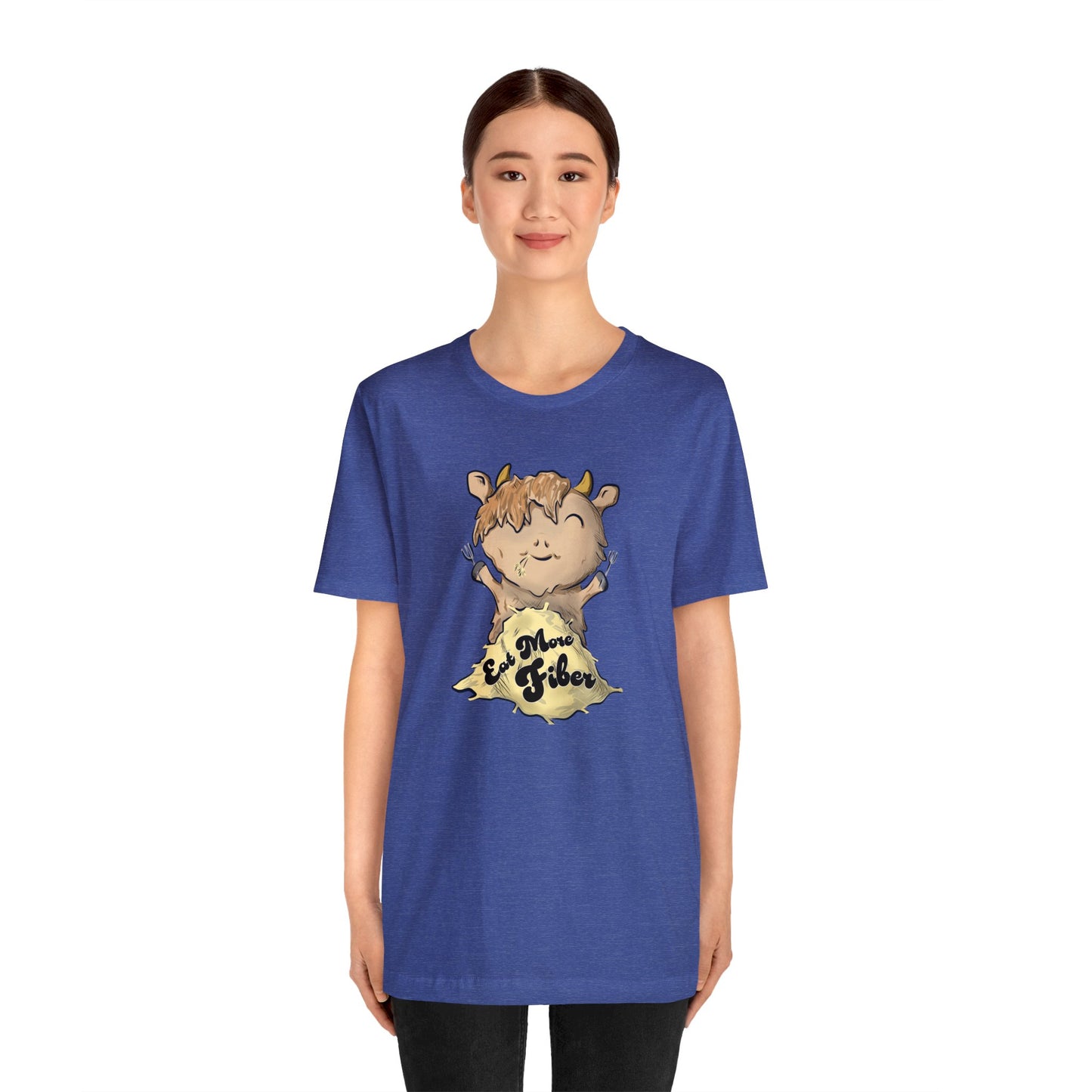 Eat Fiber Highland Cow Tee
