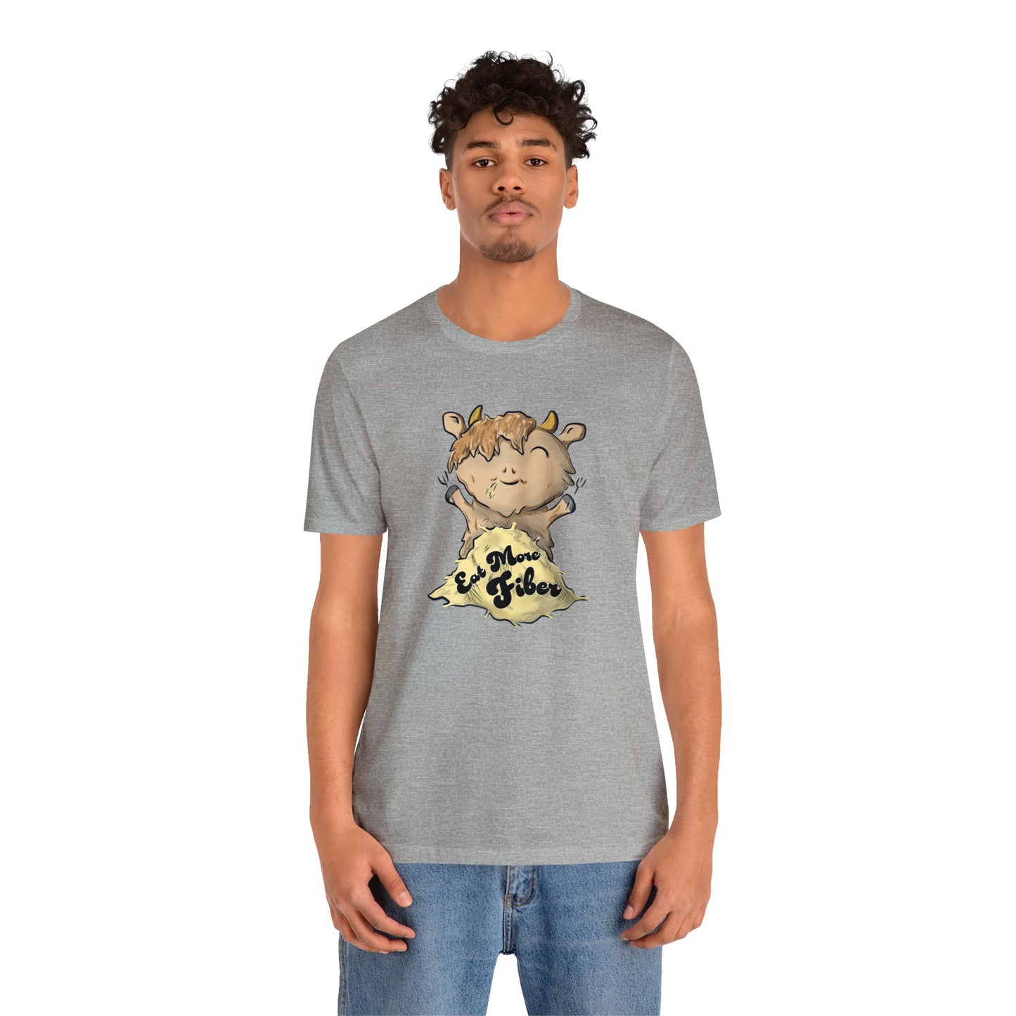 Eat Fiber Highland Cow Tee