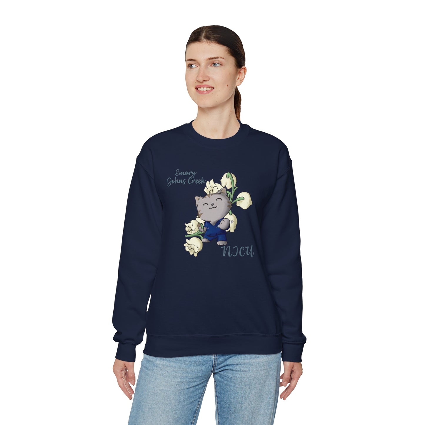 Emory Nurse Kitty Crewneck sweatshirt