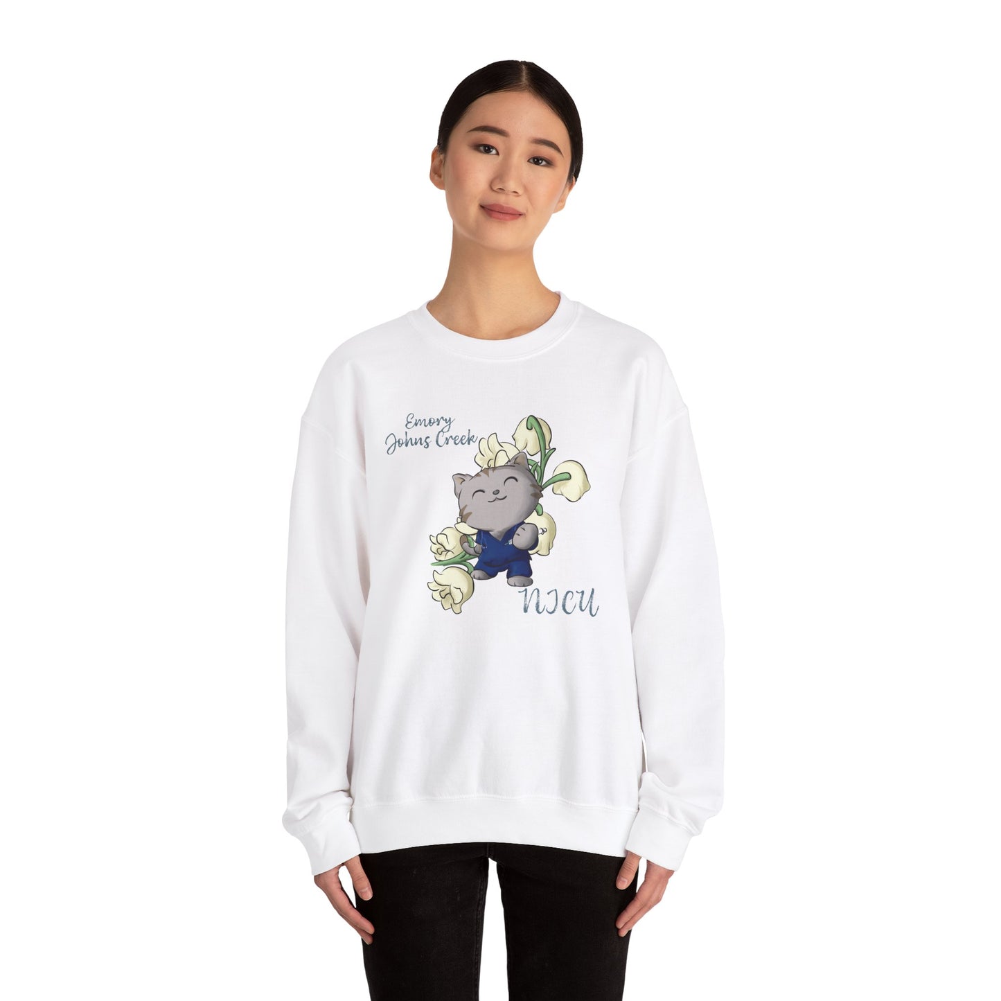 Emory Nurse Kitty Crewneck sweatshirt