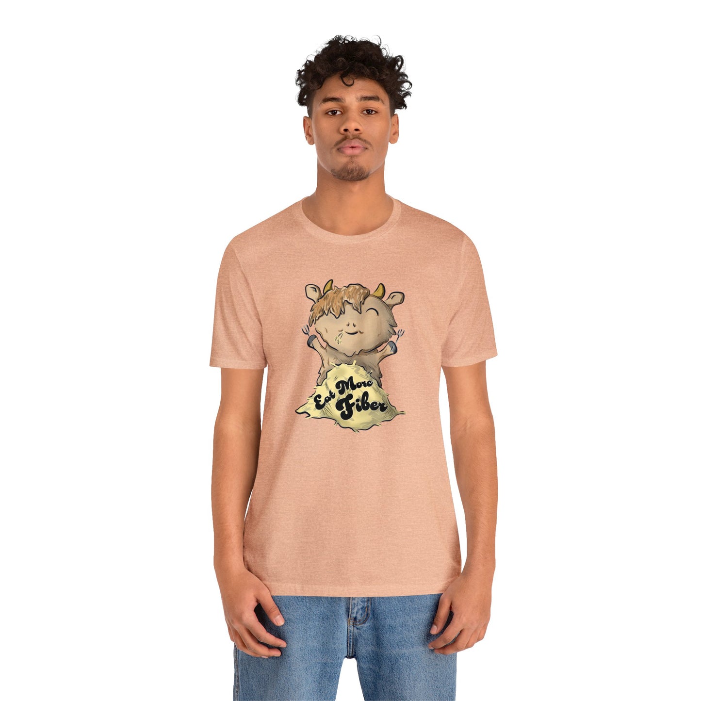 Eat Fiber Highland Cow Tee
