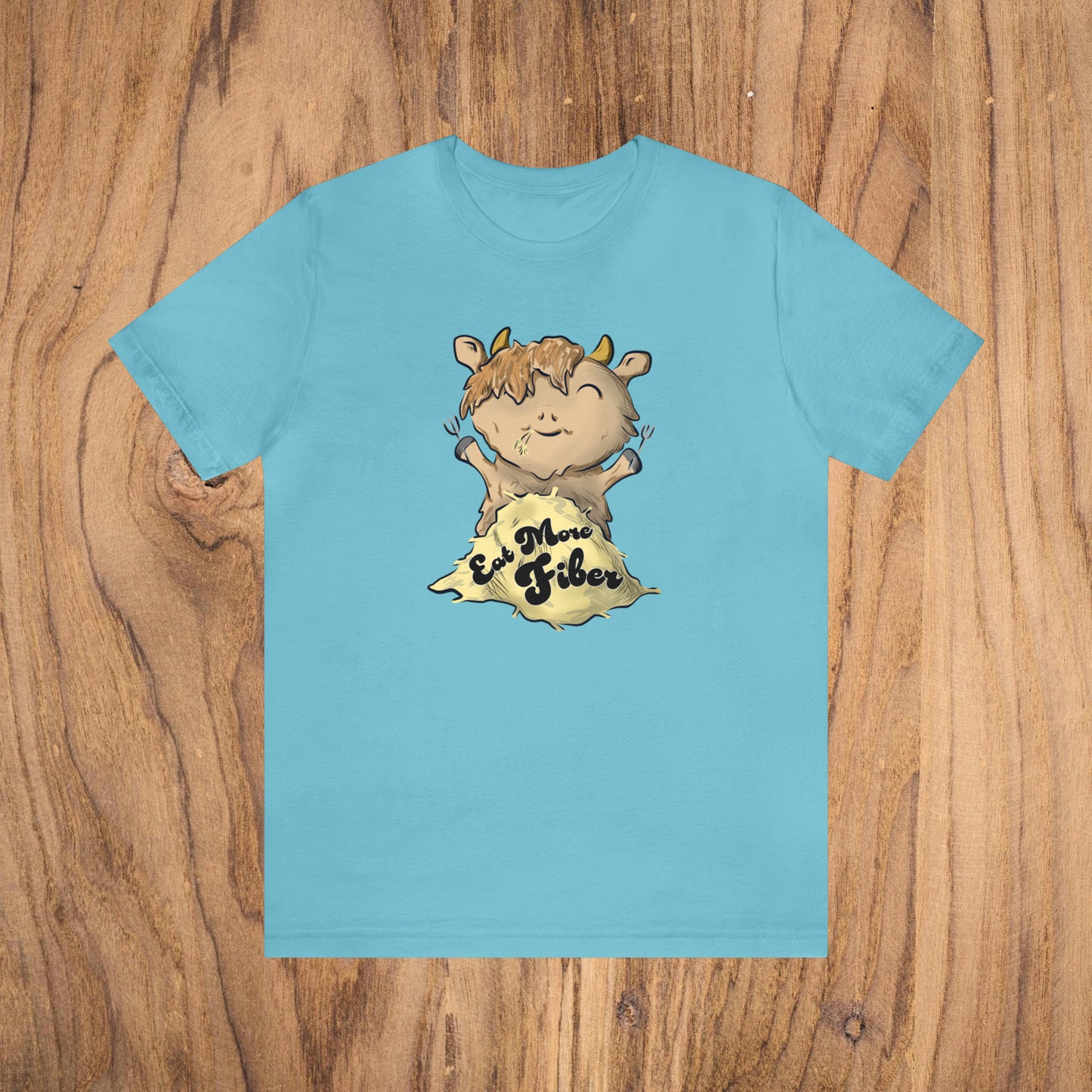 Eat Fiber Highland Cow Tee