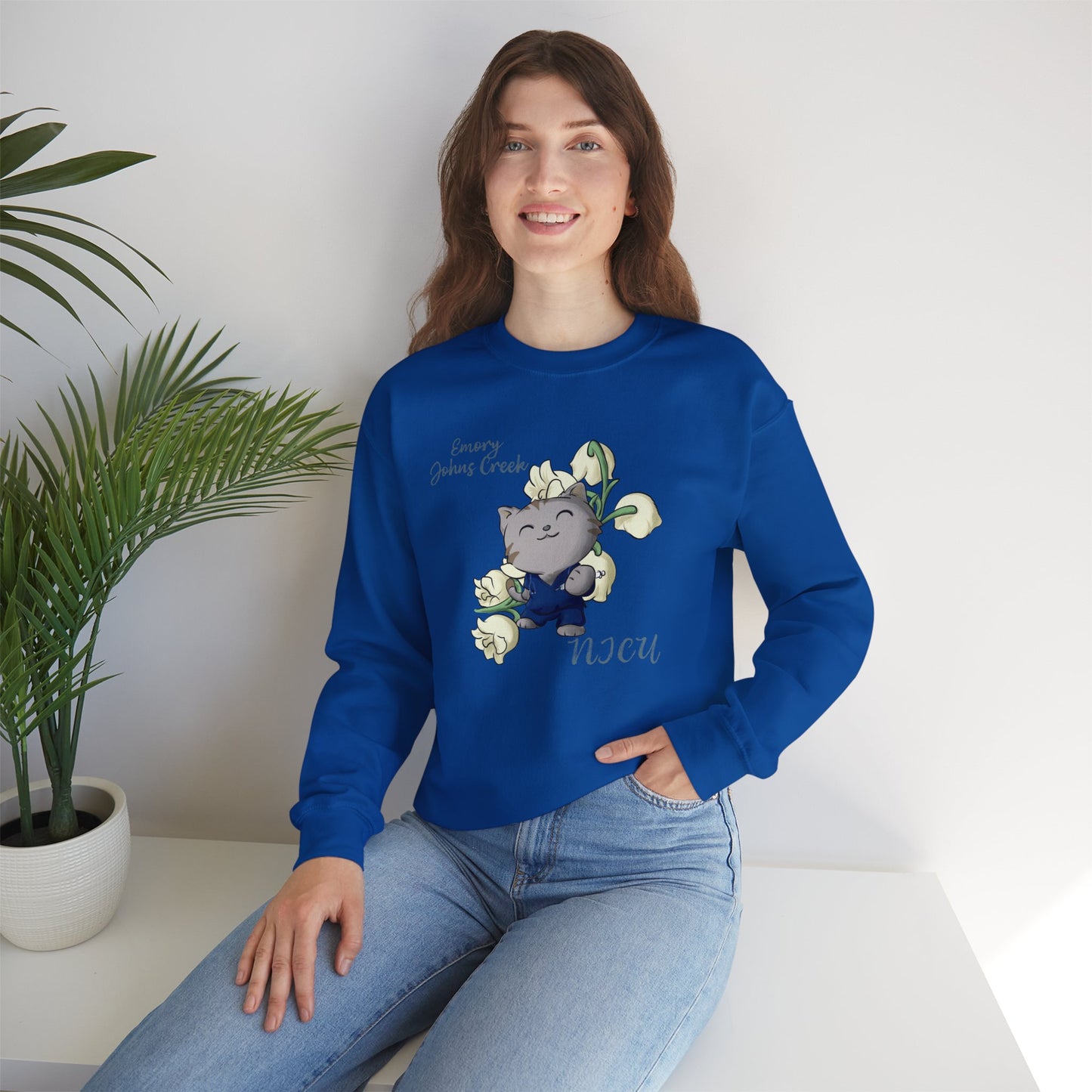 Emory Nurse Kitty Crewneck sweatshirt