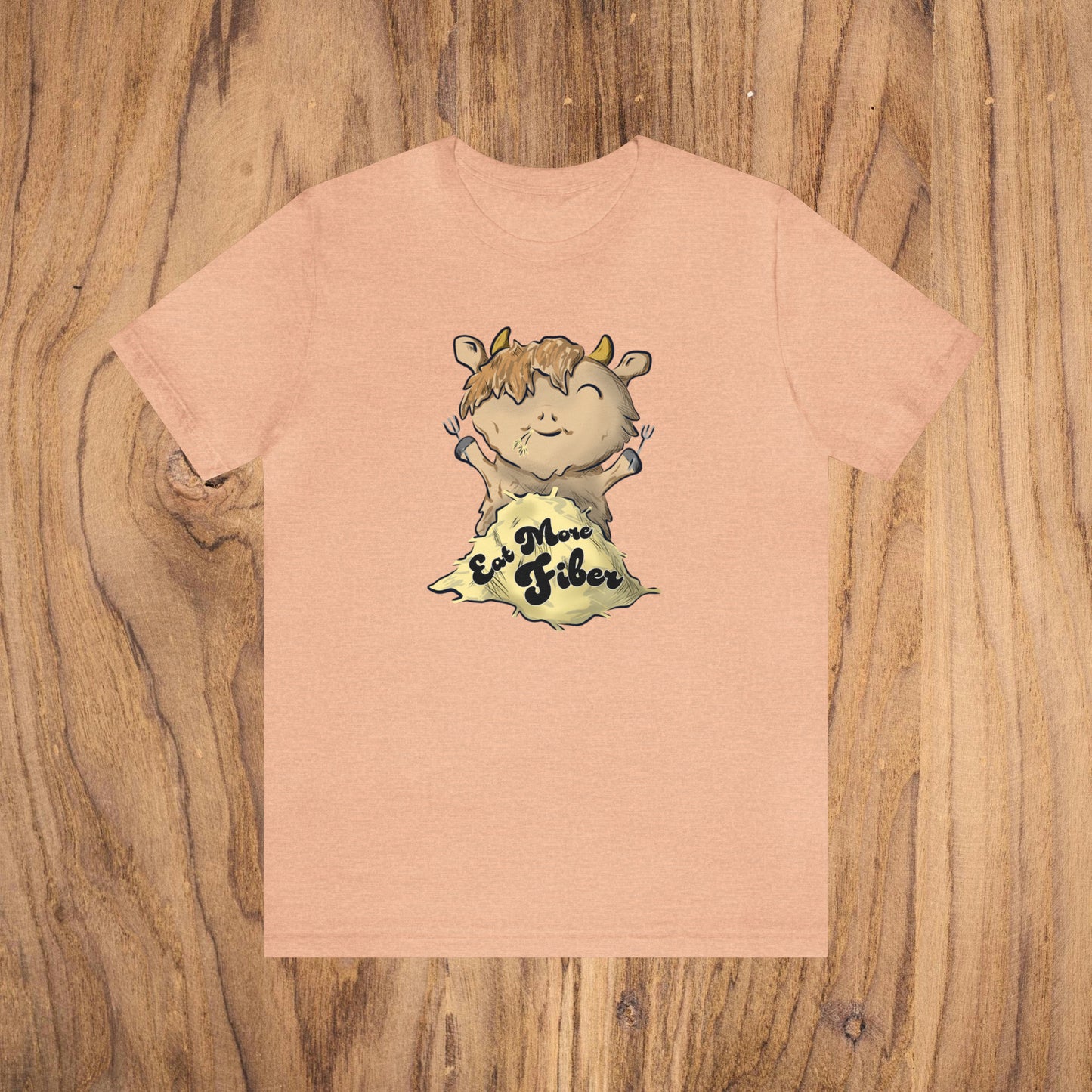 Eat Fiber Highland Cow Tee