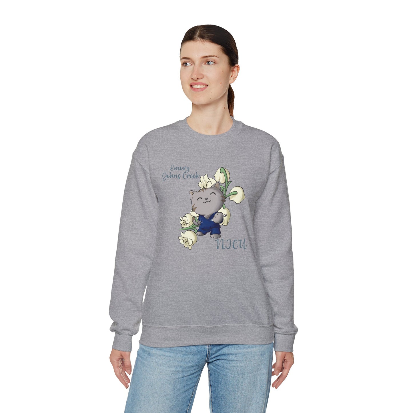 Emory Nurse Kitty Crewneck sweatshirt