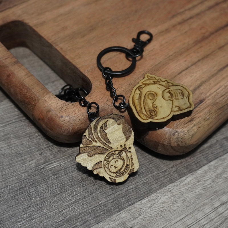 Brave Tanuki Keychain