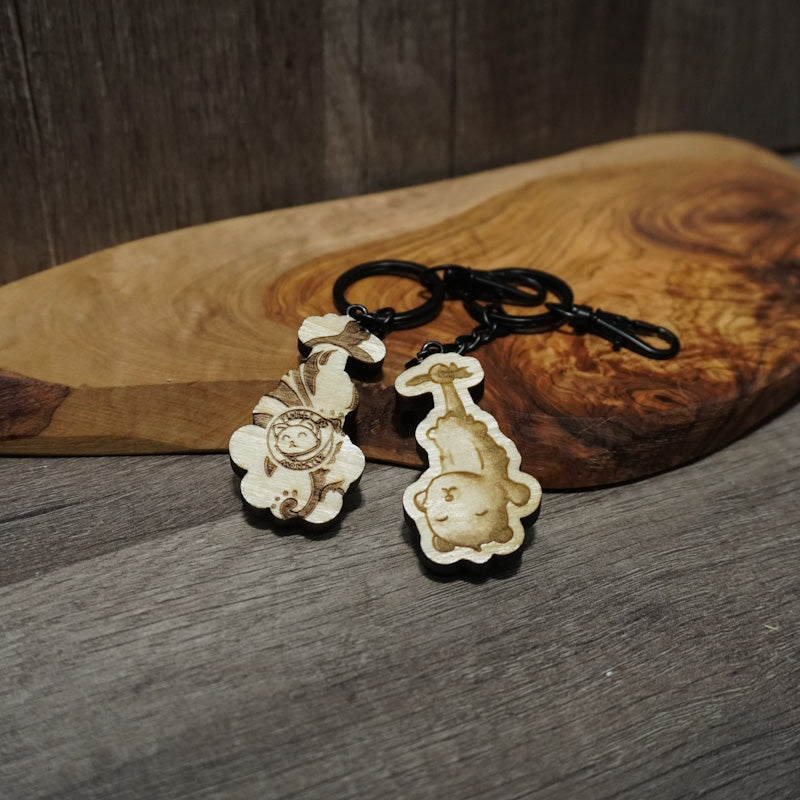 Baby Possum keychain