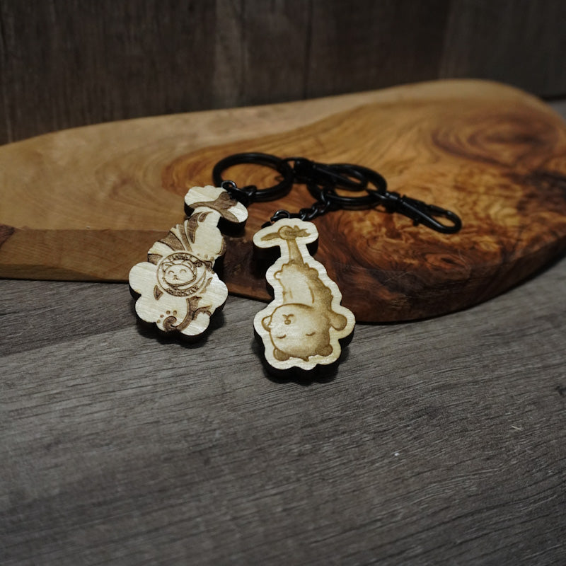 Baby Possum keychain