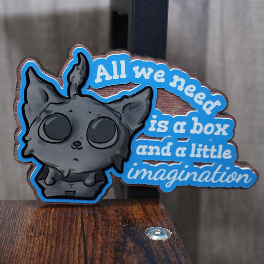 Imagination Kitty wall hanger