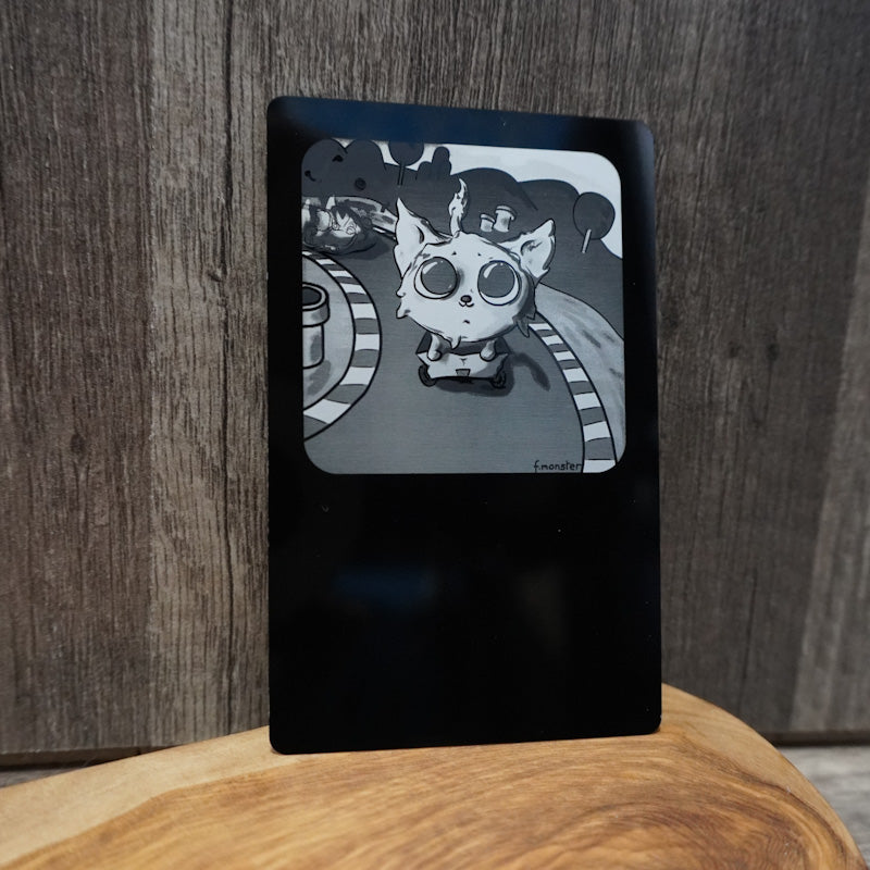 Kitty Kart mini-card print