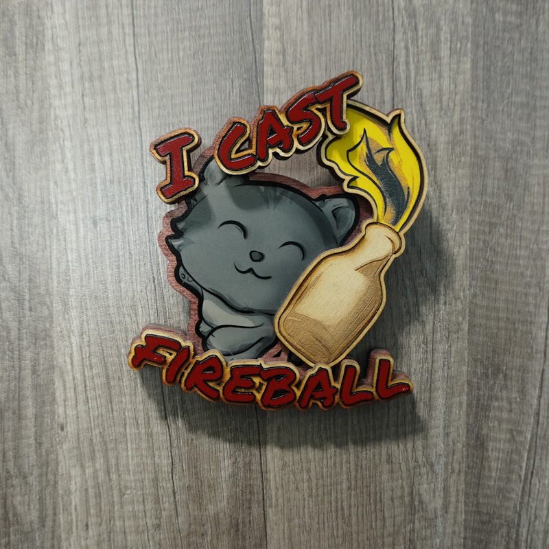 Fireball Kitty Wall Hanger