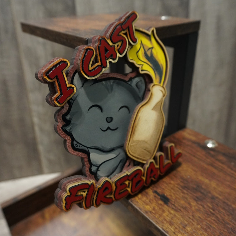 Fireball Kitty Wall Hanger