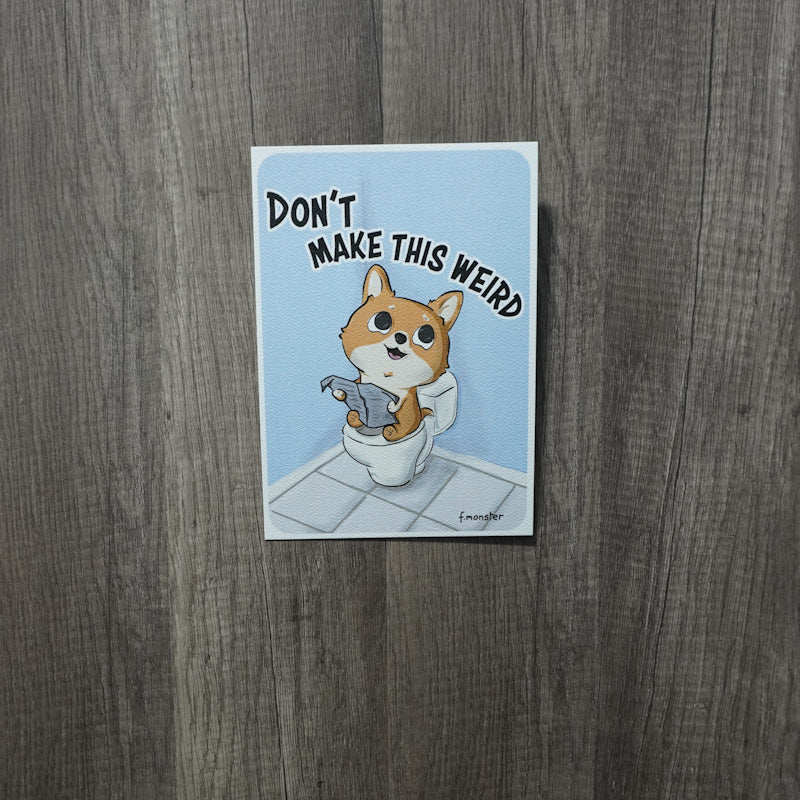 Pooping Corgi Print