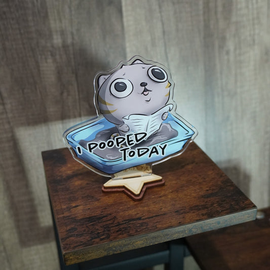 I Pooped Kitty Acrylic Standee