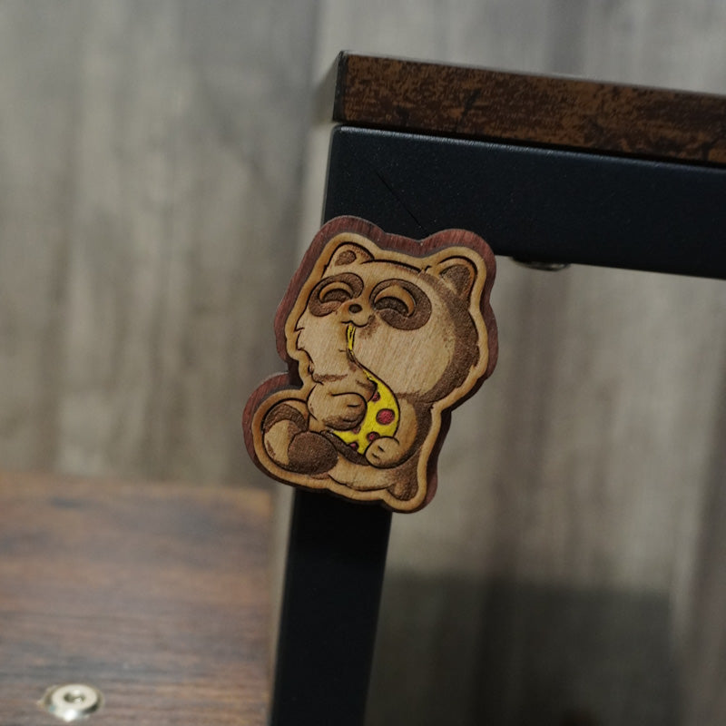 Pizza Raccoon Magnet