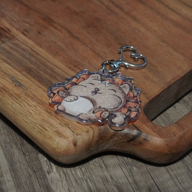 Greedy Chippy Holographic Keychain