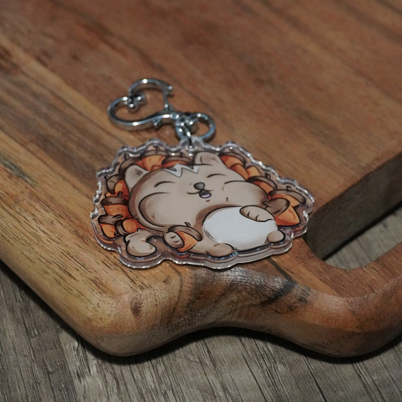 Greedy Chippy Holographic Keychain