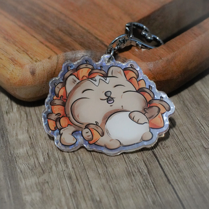 Greedy Chippy Holographic Keychain
