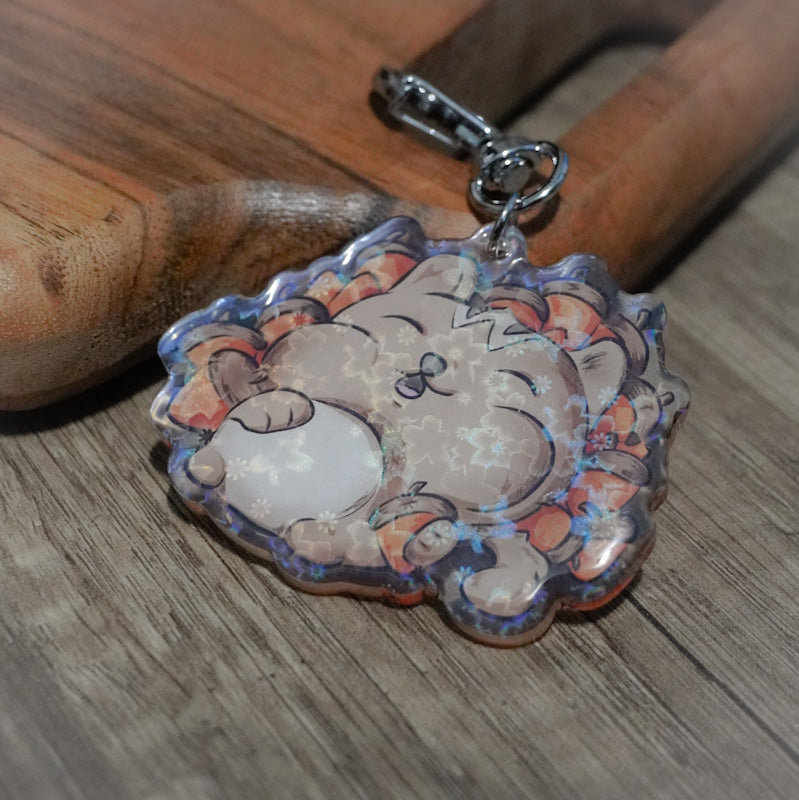 Greedy Chippy Holographic Keychain