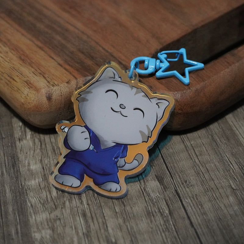 Nurse Kitty Mirror Acrylic Keychain