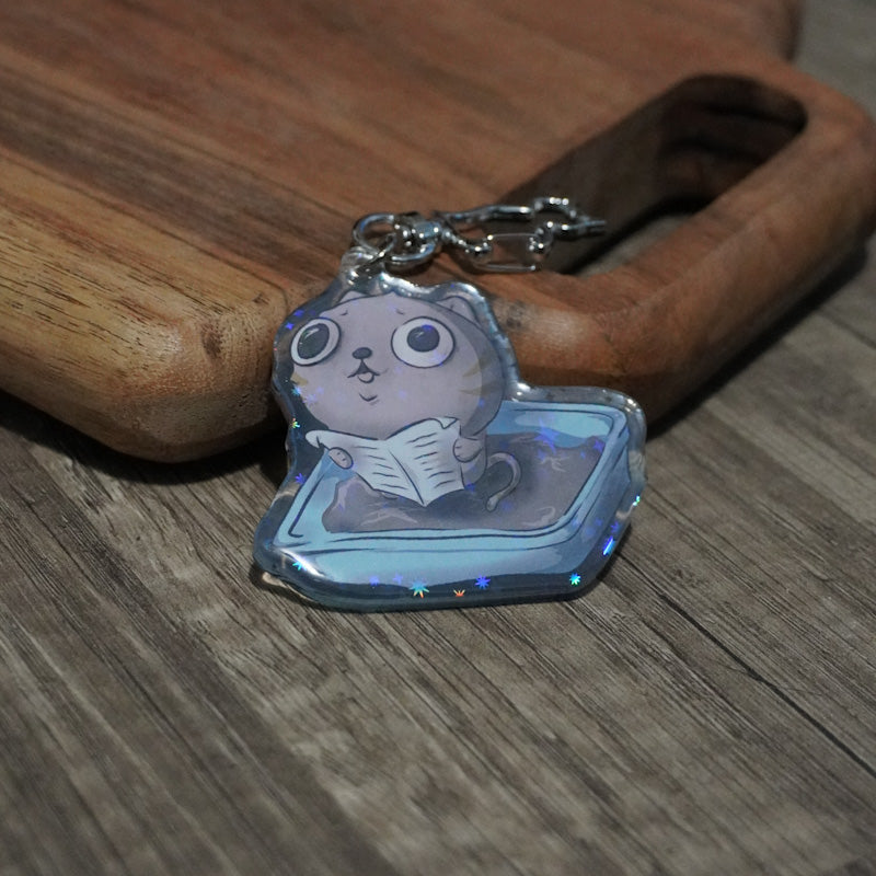 I Pooped Acrylic Holo Keychain