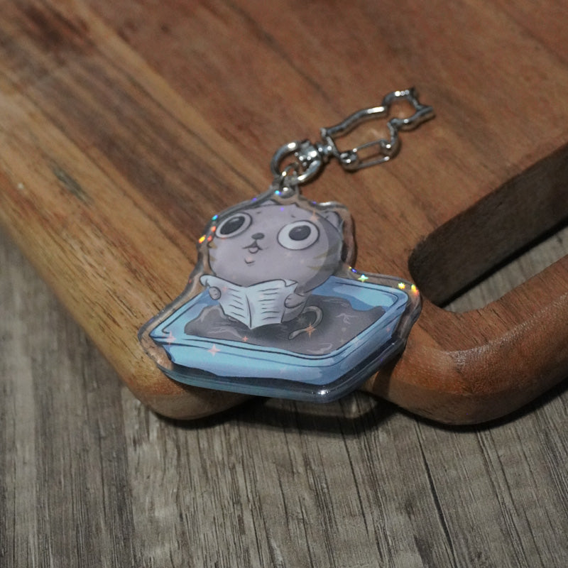 I Pooped Acrylic Holo Keychain