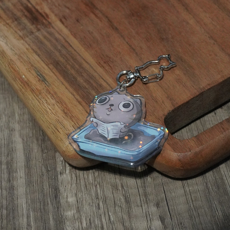 I Pooped Acrylic Holo Keychain