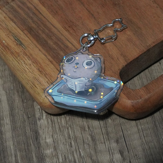 I Pooped Acrylic Holo Keychain
