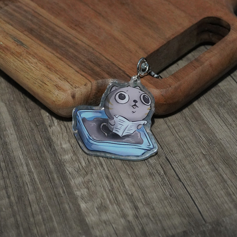 I Pooped Acrylic Holo Keychain