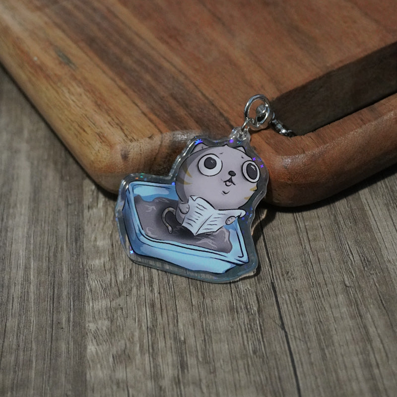 I Pooped Acrylic Holo Keychain