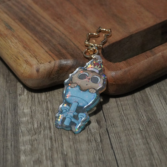 Royal Kitty Holographic Keychain