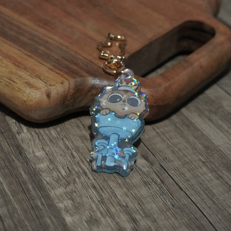 Royal Kitty Holographic Keychain