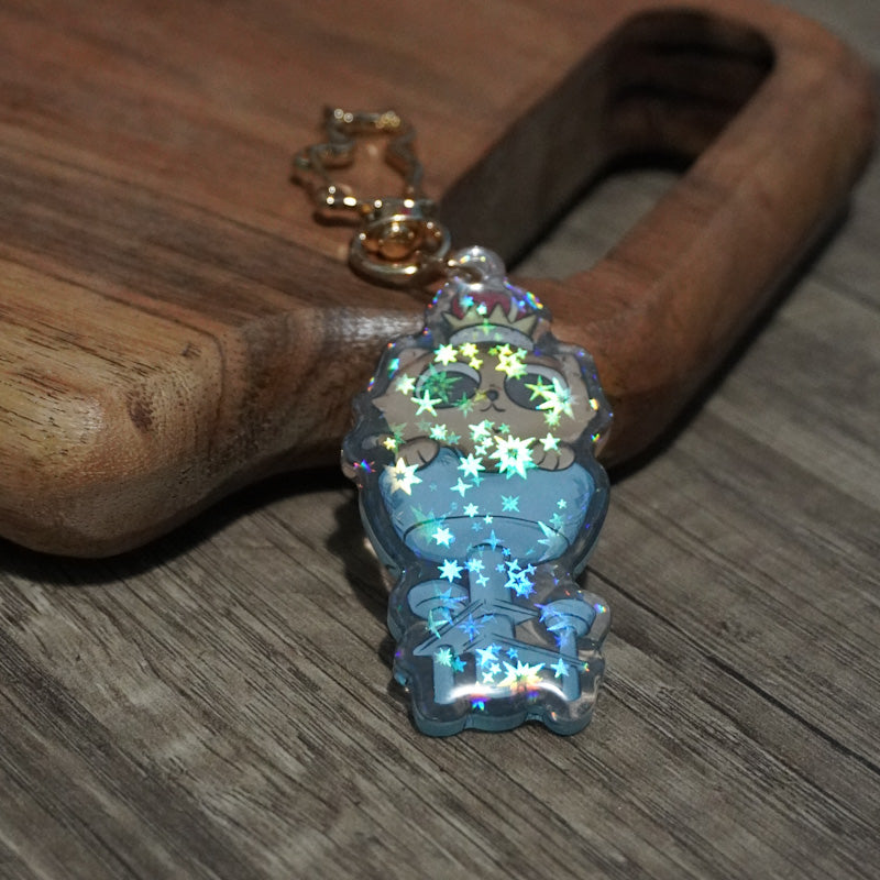 Royal Kitty Holographic Keychain