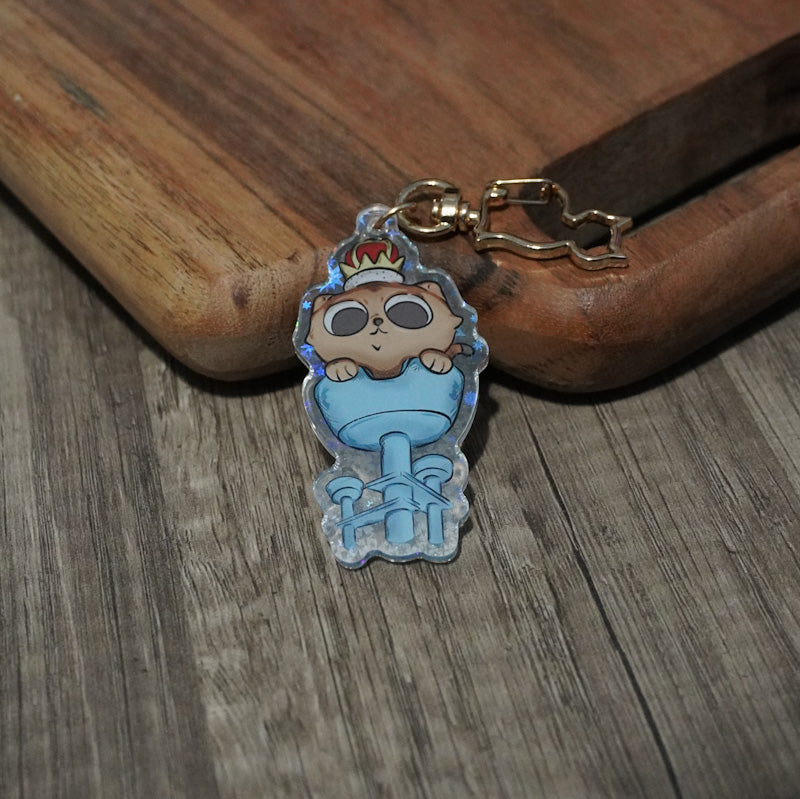 Royal Kitty Holographic Keychain