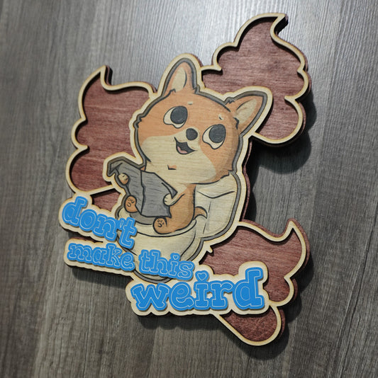 Corgi Pooped Wall Décor (V1 Large)