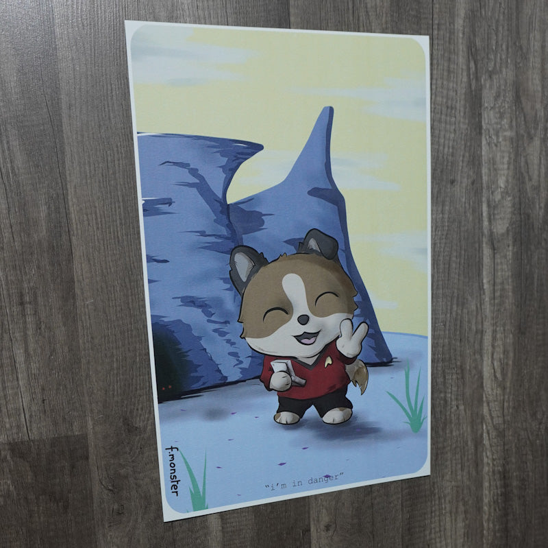 Red Shirt Danger Print
