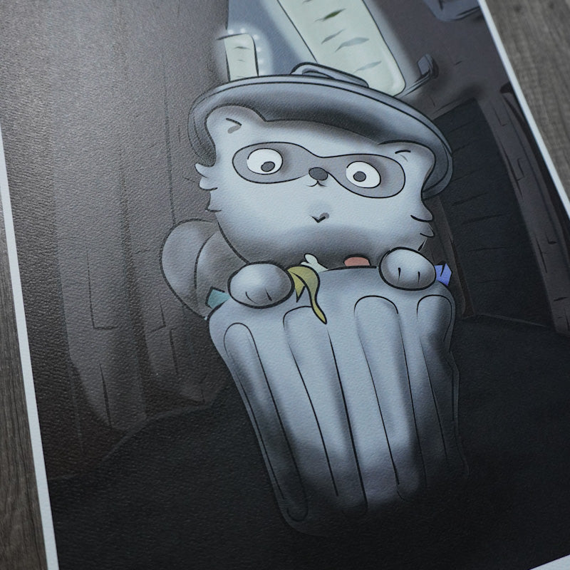Trash Panda Alley Print