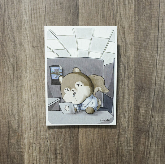 Corporate Squirrel Print