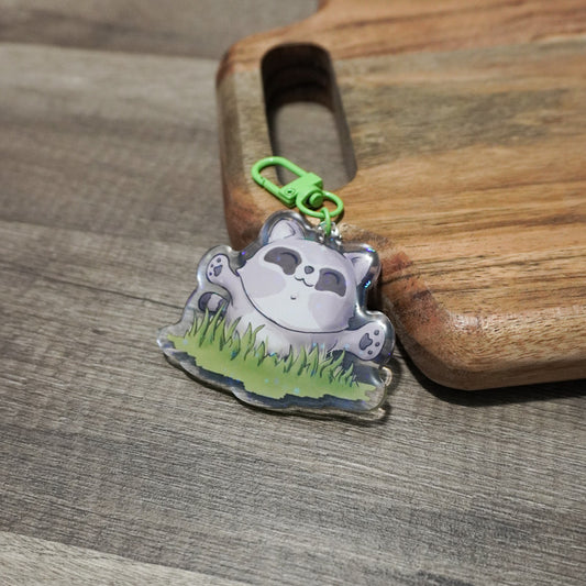 Buddy Raccoon Acrylic Keychain
