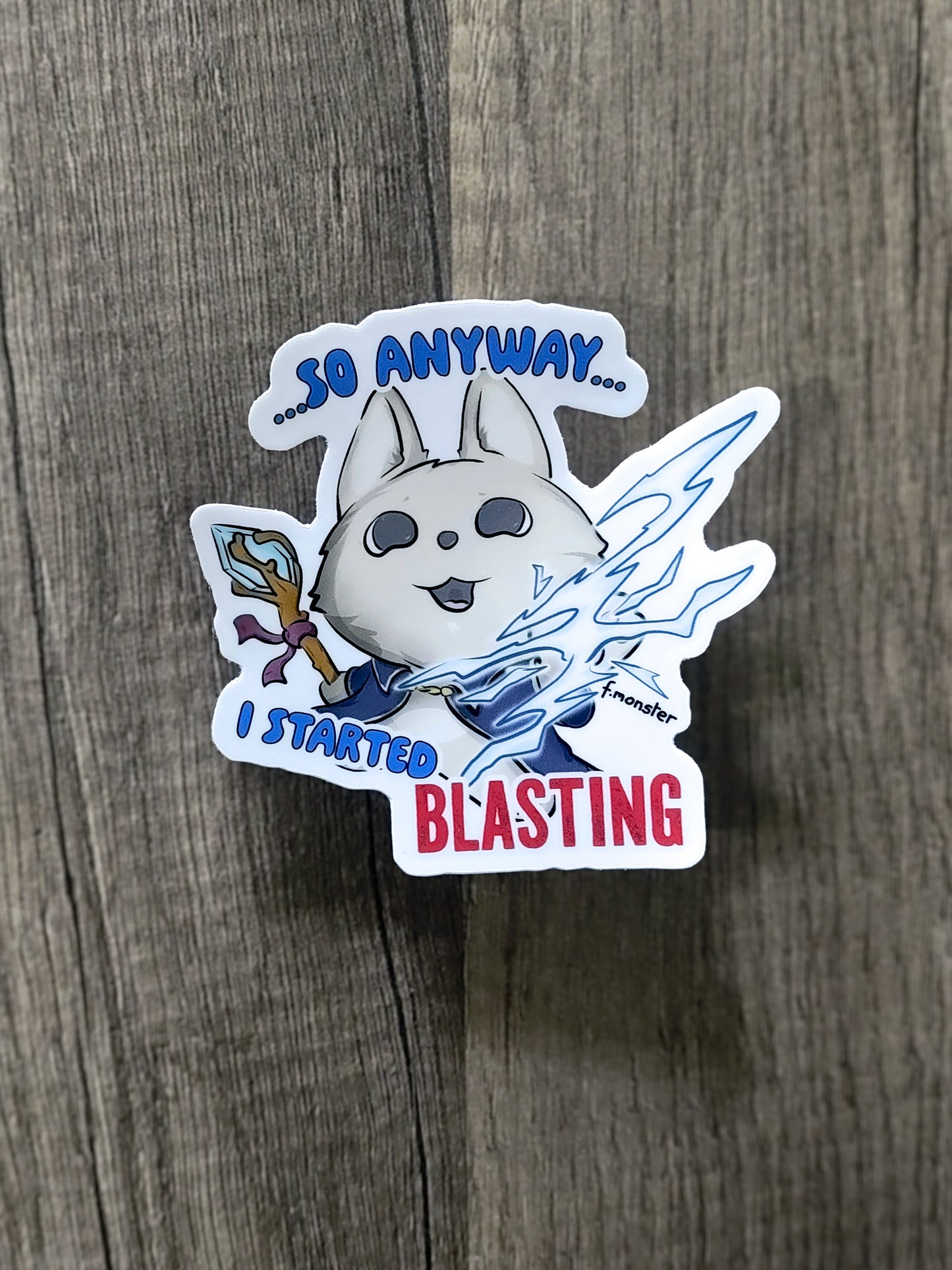 Blasting Bunny Sticker